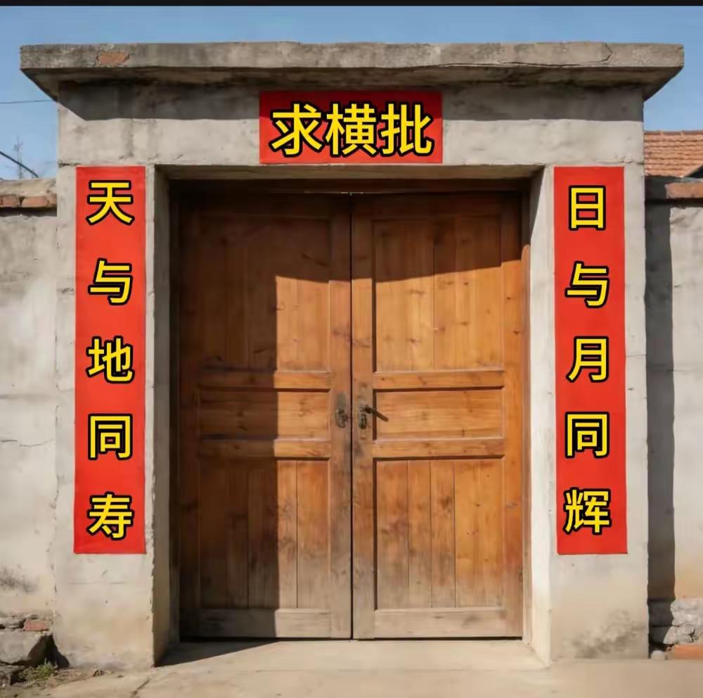 上海一位退休教授写了一副对联，贴在老家门口，至今迟迟没人能写出完美的横批收尾，求