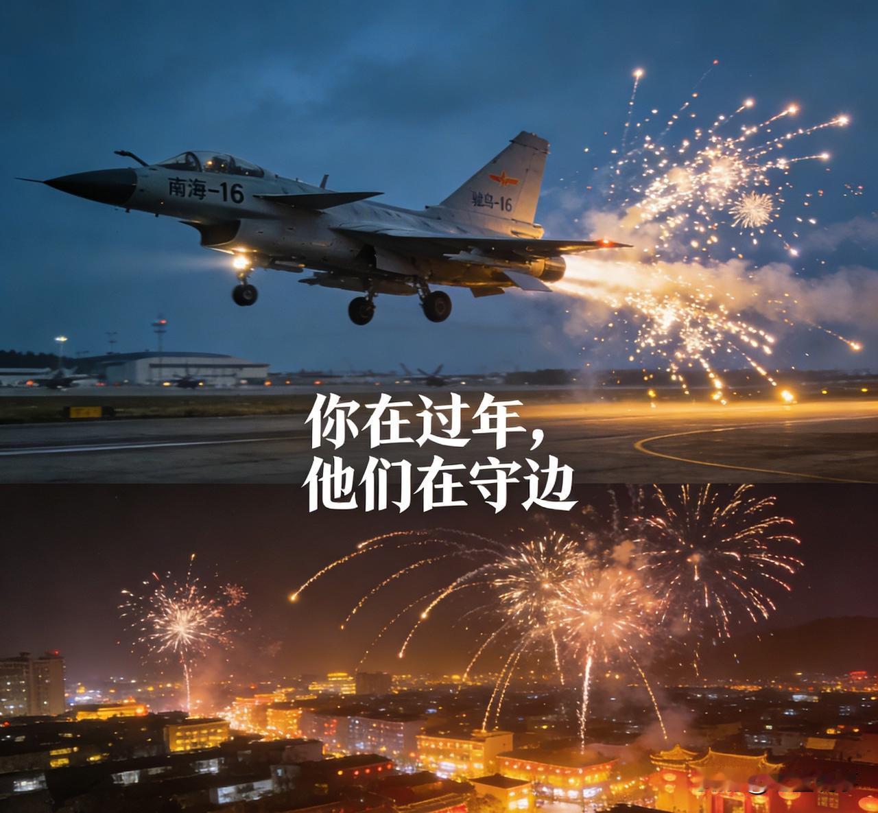 警报拉响！春节前夕，南海夜空突发紧急情况！两架歼-16战机，火速升空！ 过年那几
