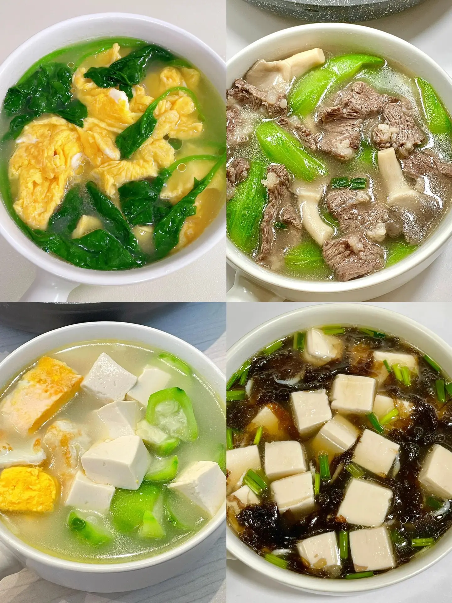 4款夏日清汤。吃的干净 适合初夏的清淡饮食