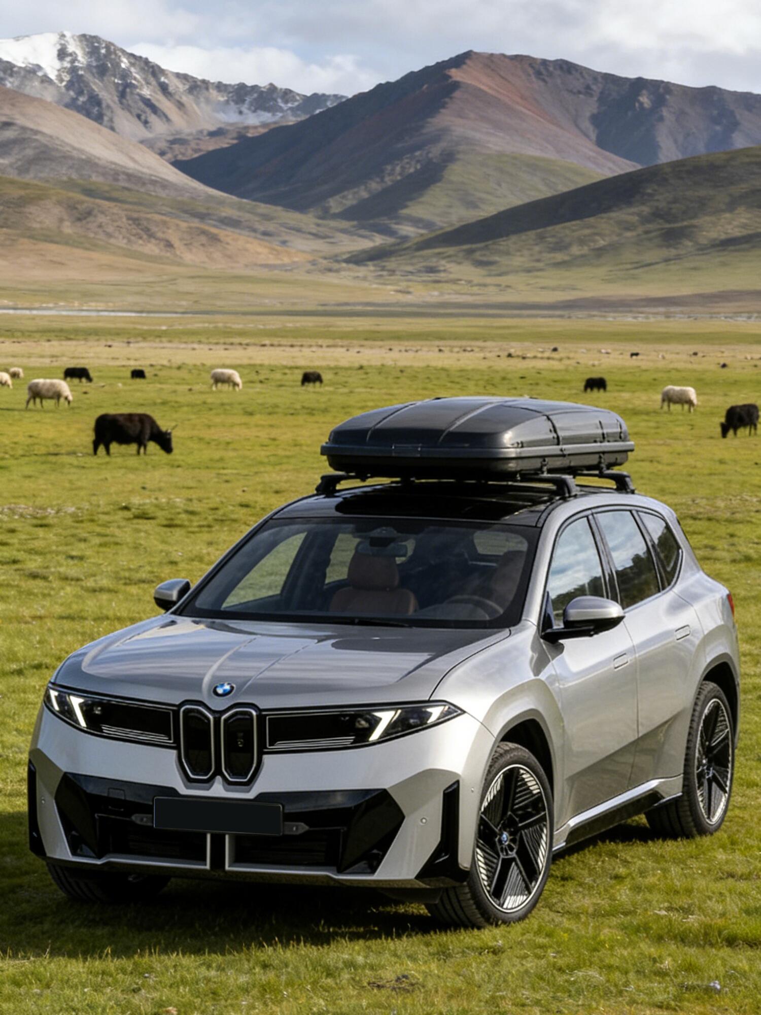 网友用Ai给宝马ix3 做的小改装还不错，很有氛围是不是新车宝马