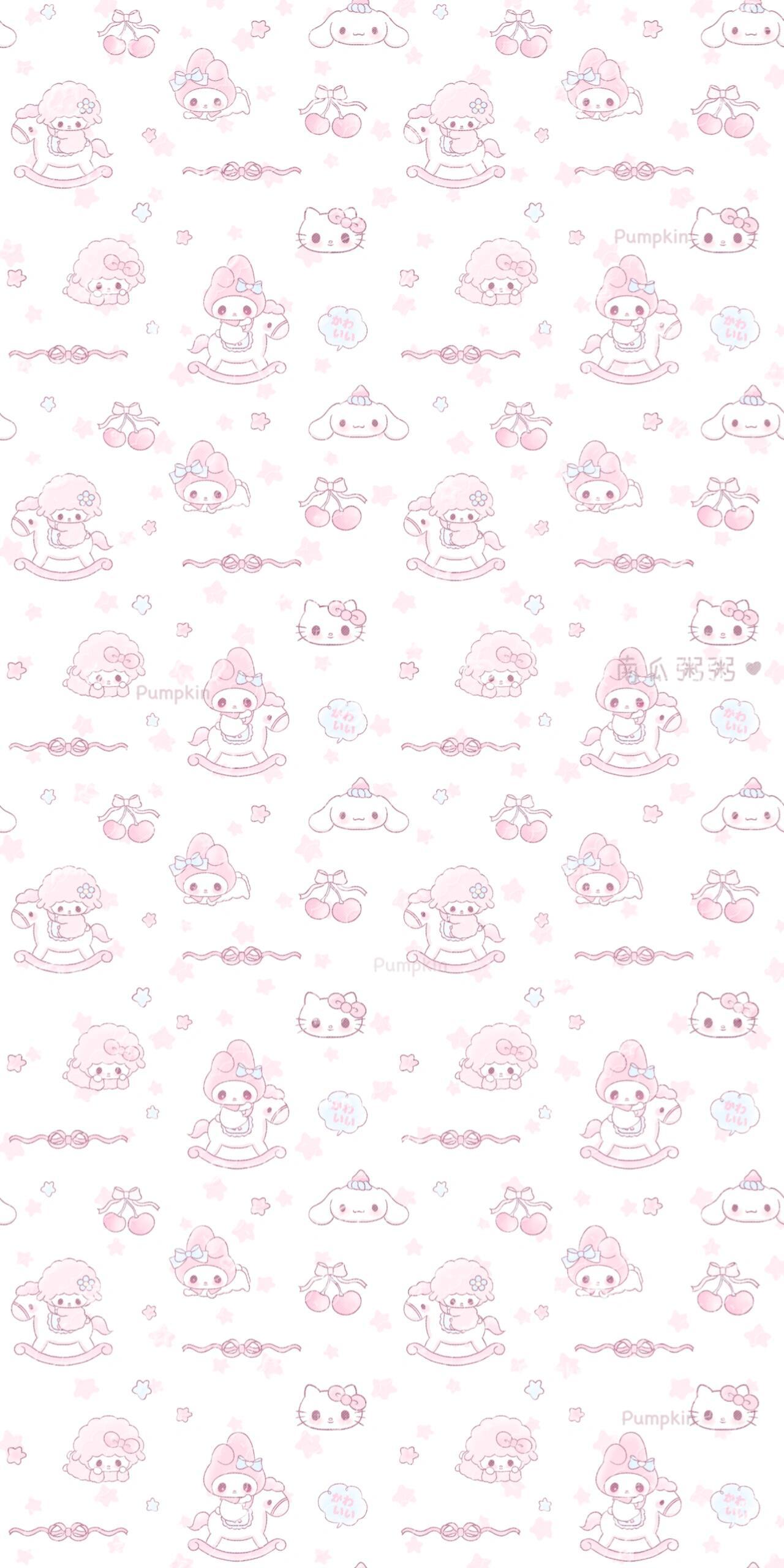 美乐蒂平铺壁纸🎀 