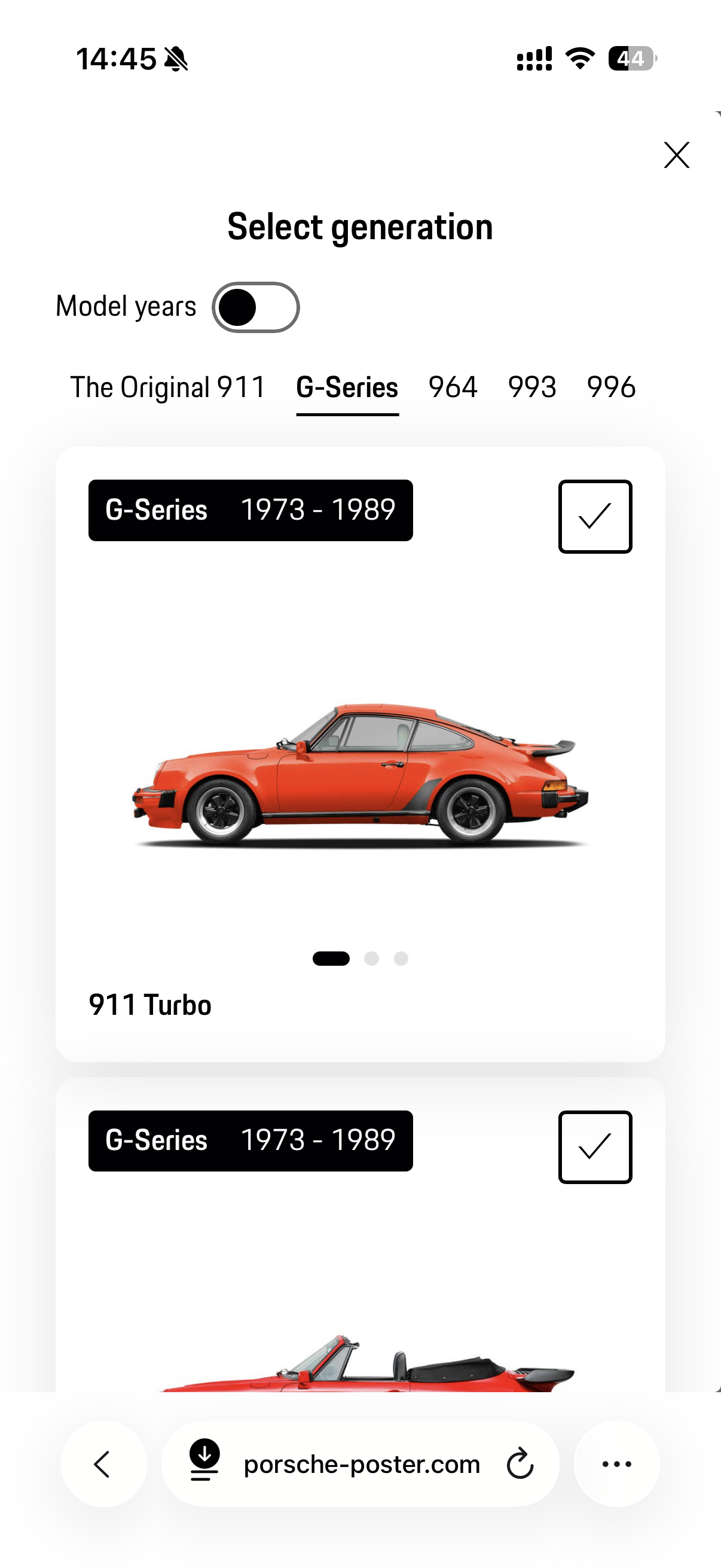 保时捷弄了一个壁纸生成的网站可以按照年份选择喜欢的911然后选图案 颜色 文案可