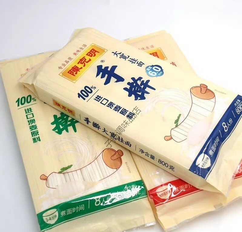 没想到只是文字上的说法而已，平常选购都当真以为是手工擀面陈克明食品道歉