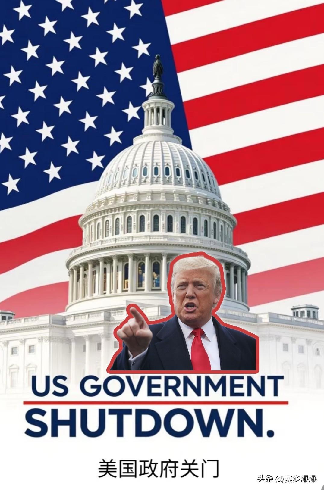 就在这里
美国政府停摆看吐了！

美国又一次“停摆”了！这次已经“停摆”十天了，