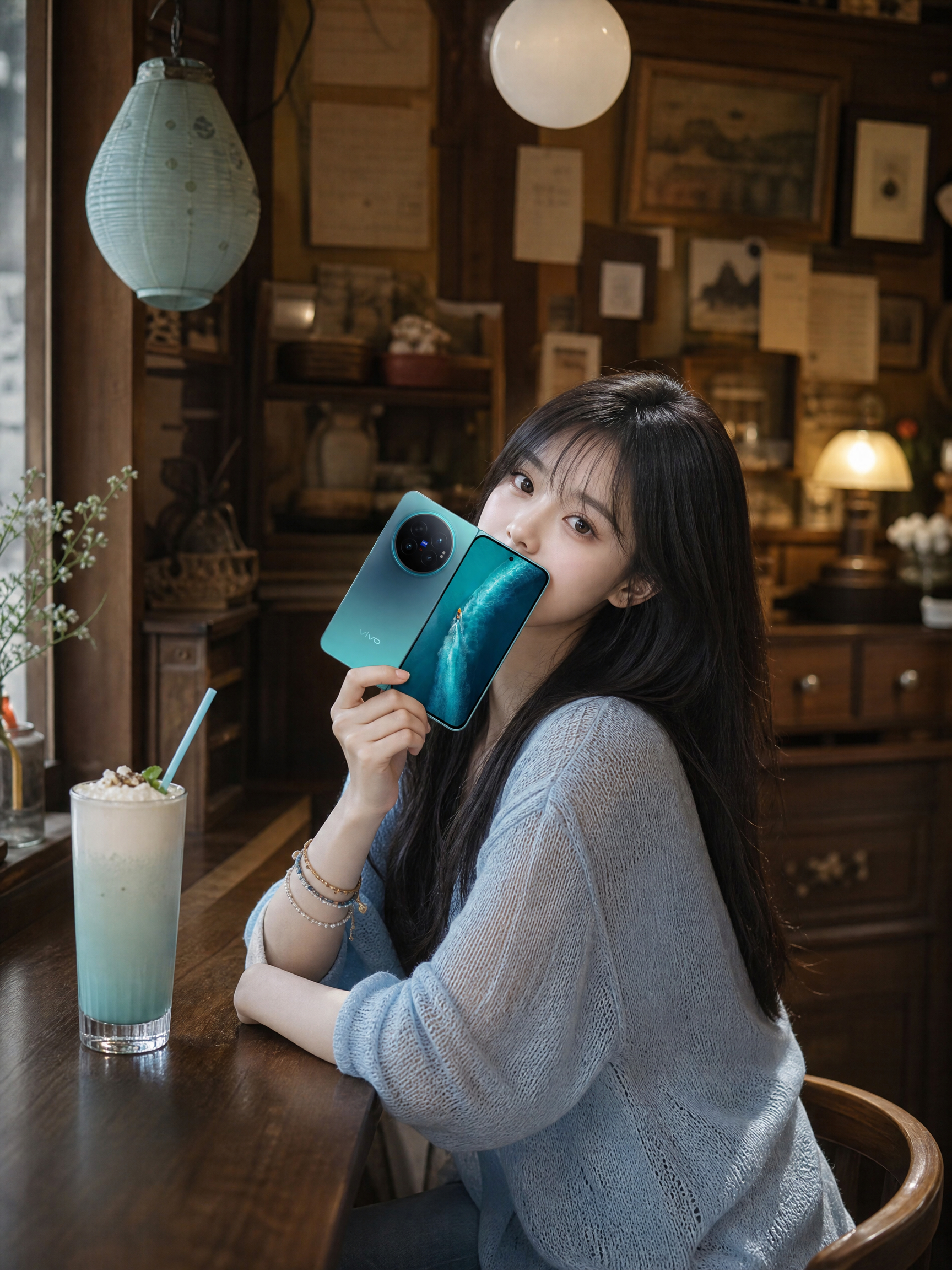 蓝厂的审美真的很高级，比如vivo X Fold6蓝洞