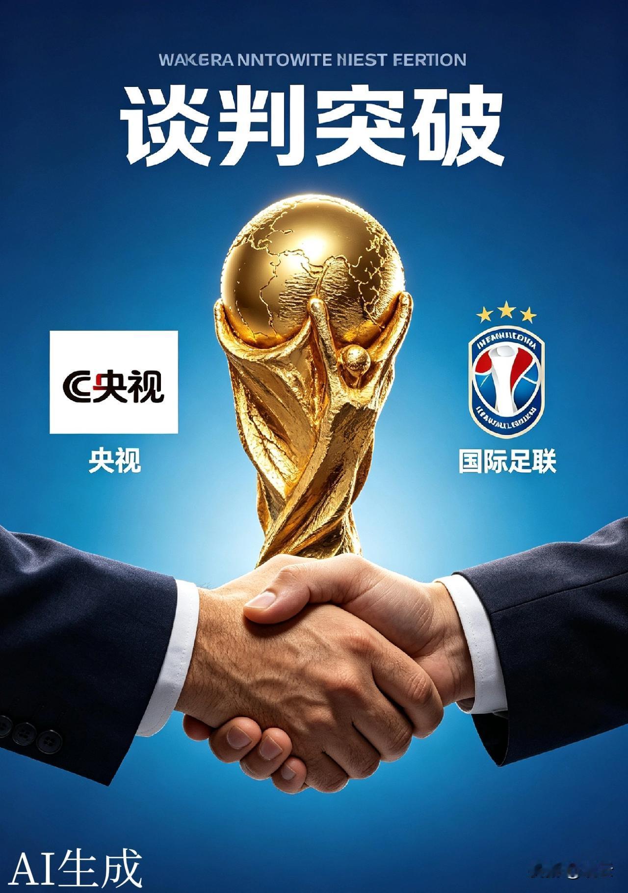 【两届打包5亿美元？央视与FIFA谈判分歧缩小，有望签约】
据懒熊体育报道，5月