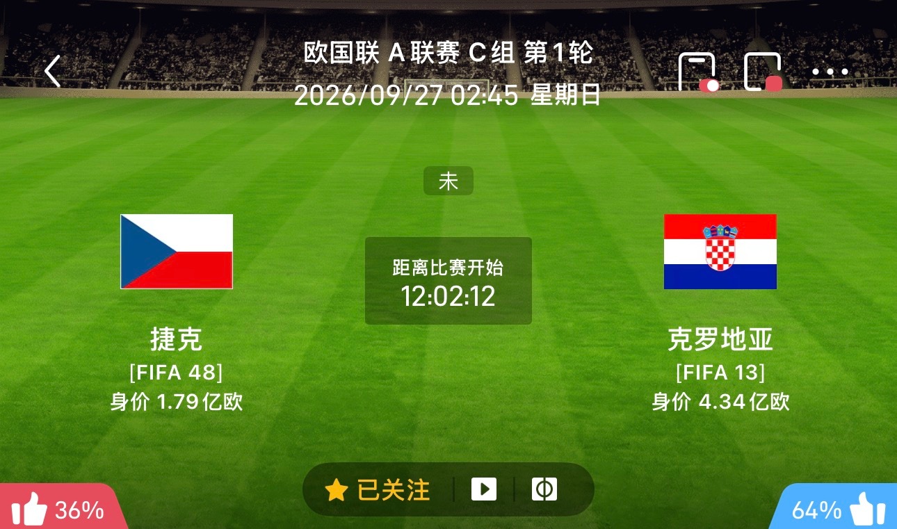 🔥欧国联焦点前瞻｜捷克vs克罗地亚：新帅首秀正面碰撞，谁能抢下A3组开门主动权