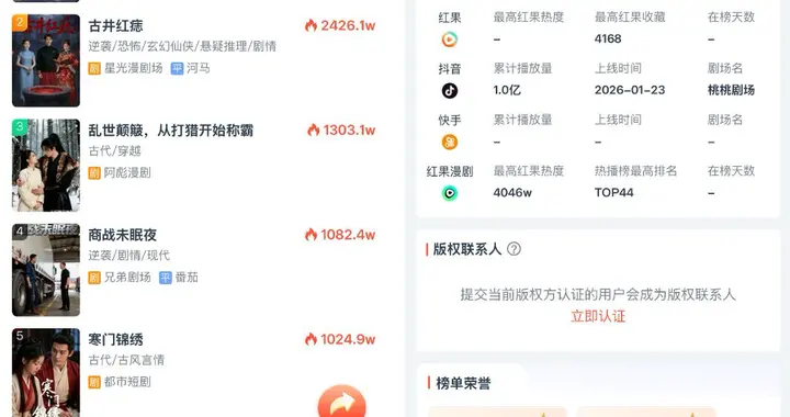 鹽言故事出品漫劇《瑤灼雪恨》播放破億