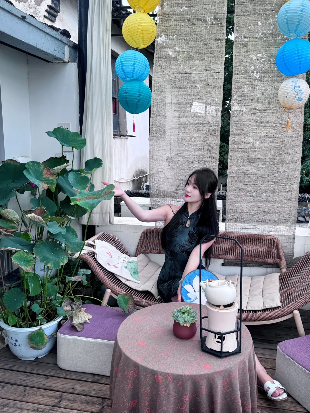 🍵在平江路拍组旗袍呀