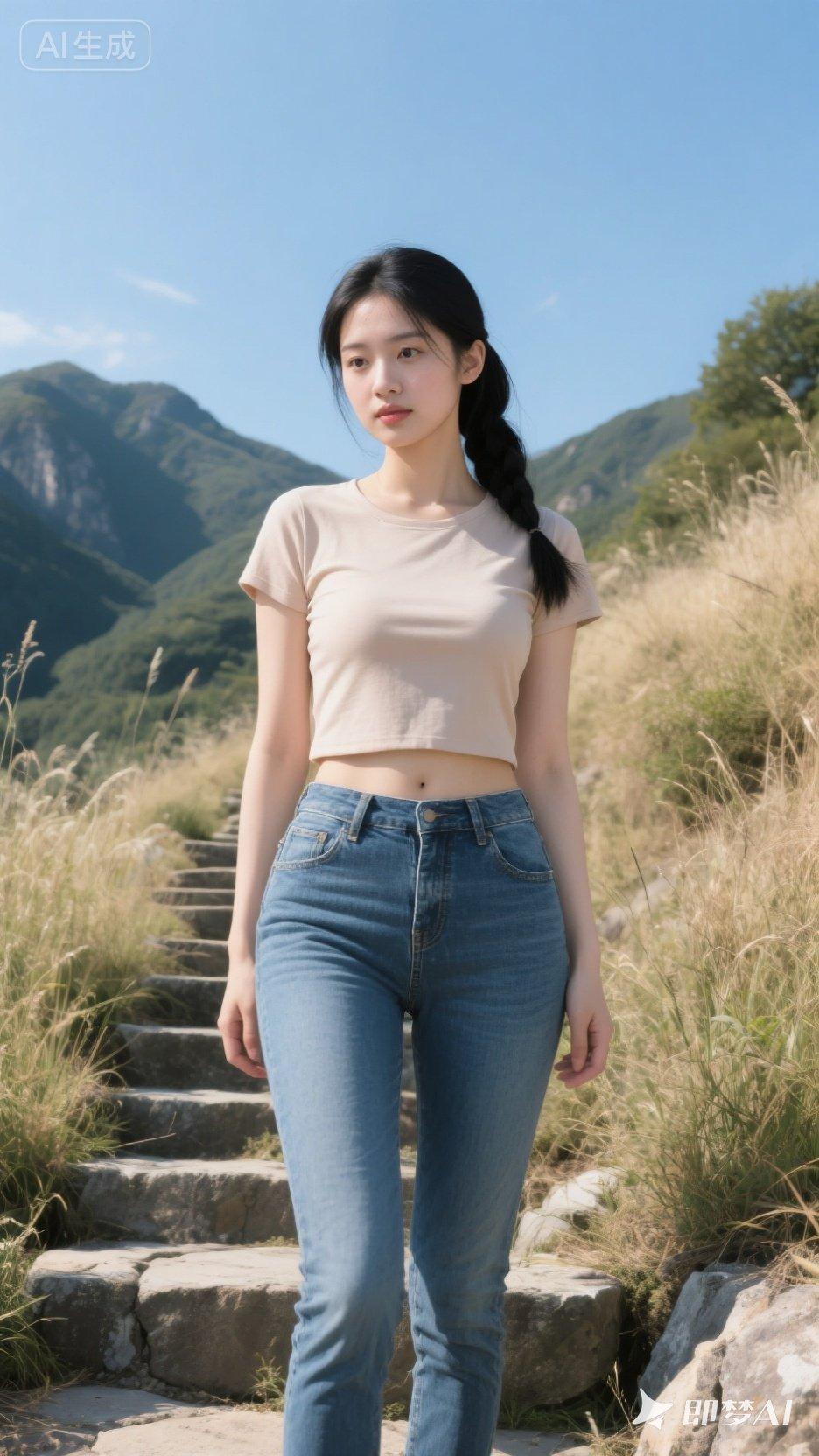 夏日山间漫步，清新自然，自由自在。