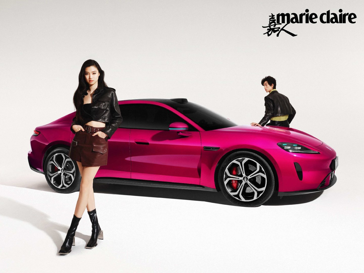 尚界Z7 超模大片又来了，今天是电光紫粉，这也太好看了吧尚界Z7谁看谁尚头