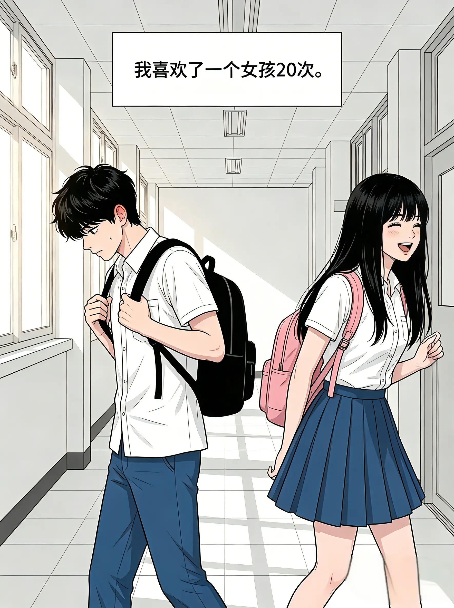 我喜欢一个女孩子20次……