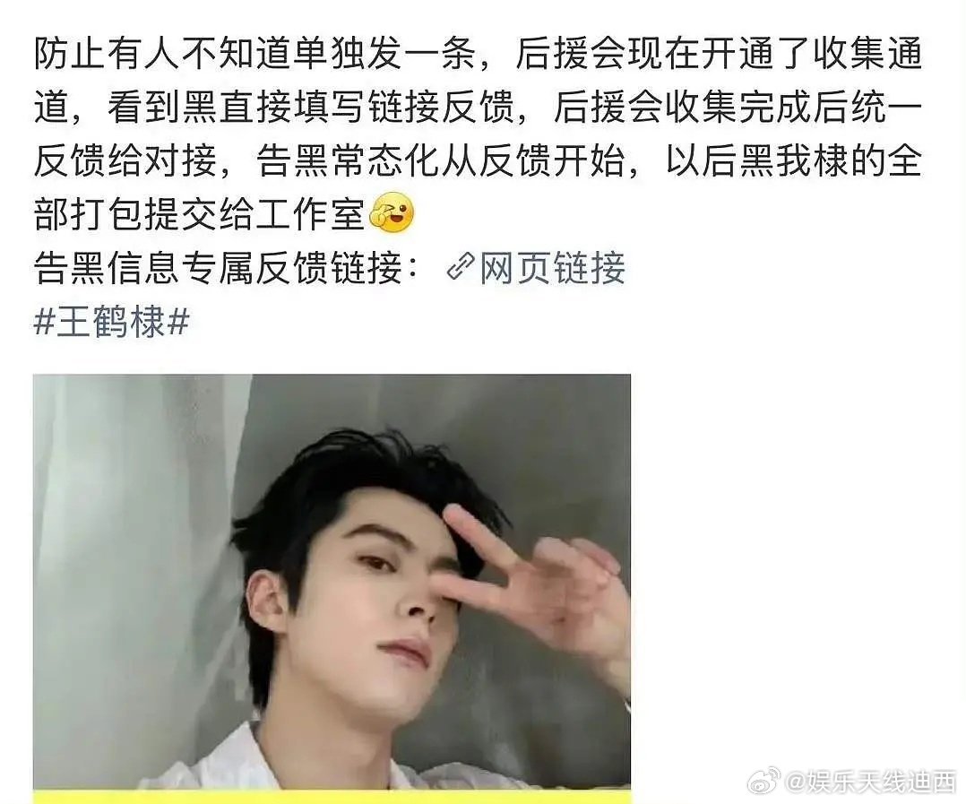 王鹤棣新增告黑开庭，管不住嘴的王鹤棣告黑常态化教做人！ ​​​