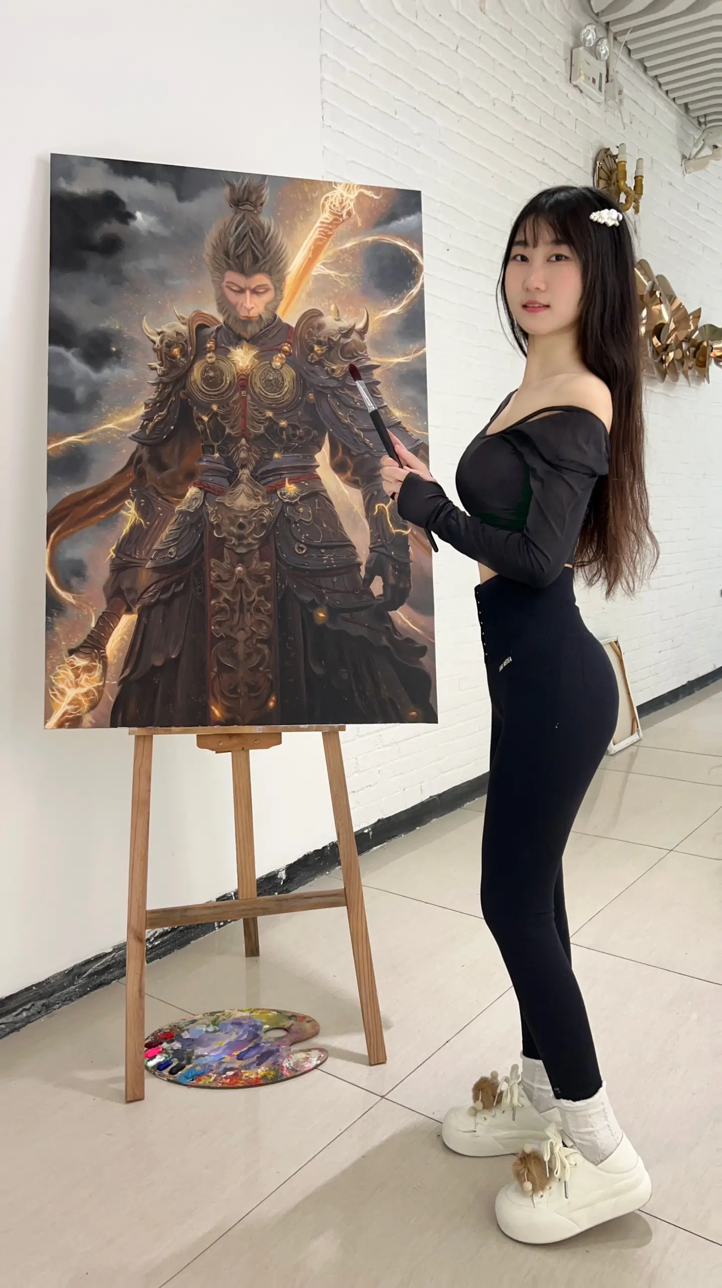 这是你们喜欢的悟空吗🎨手绘油画装饰画