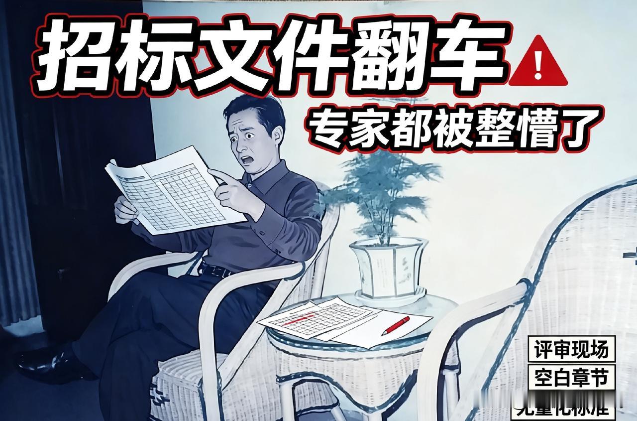 招标文件一旦出现低级错误，直接能把评标专家整得无从下手，严重时直接导致项目流标。