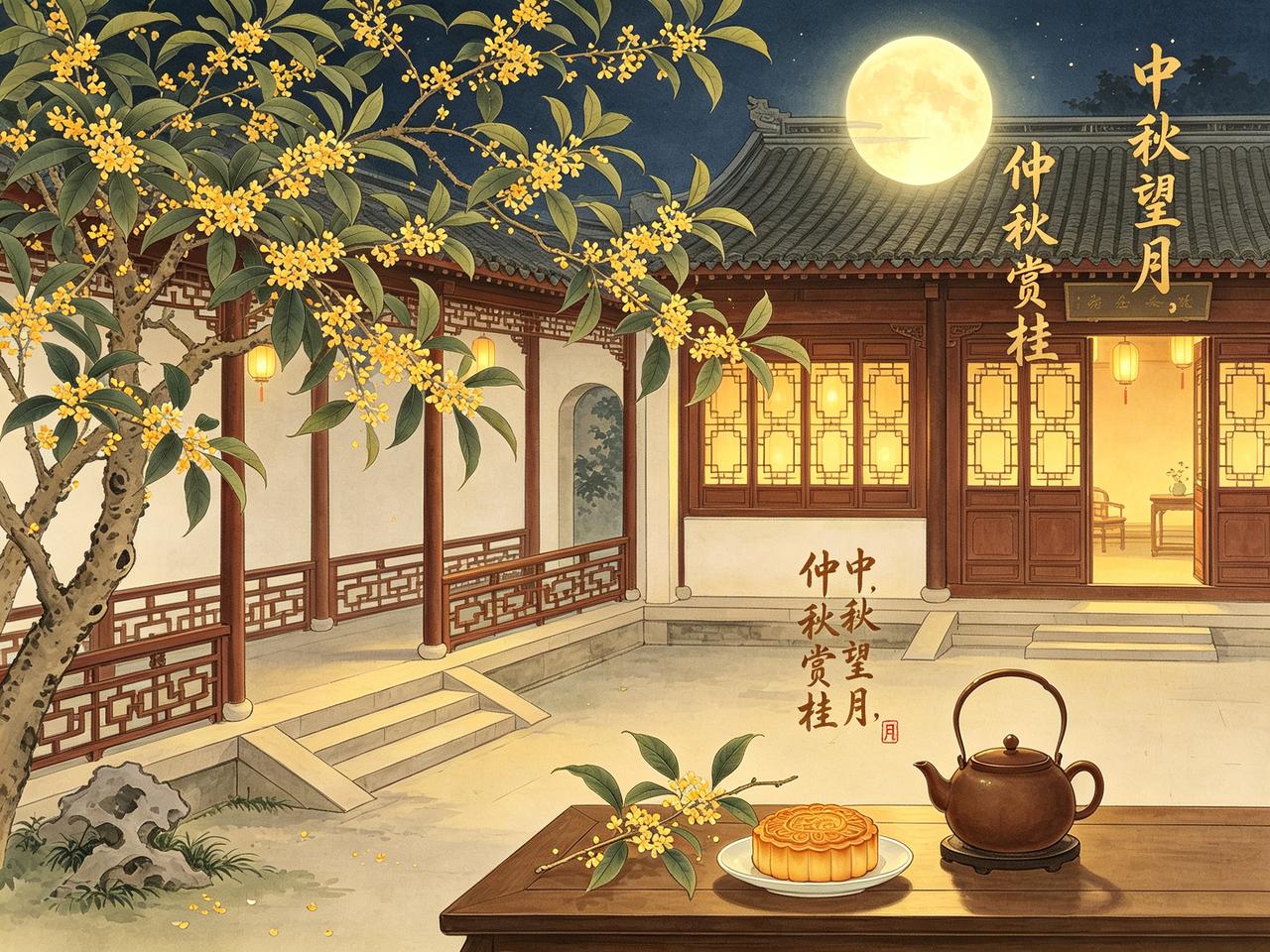 有朋友问：日历上写着桂月，又说仲秋，到底八月十五是中秋还是仲秋？
这问题问得好，