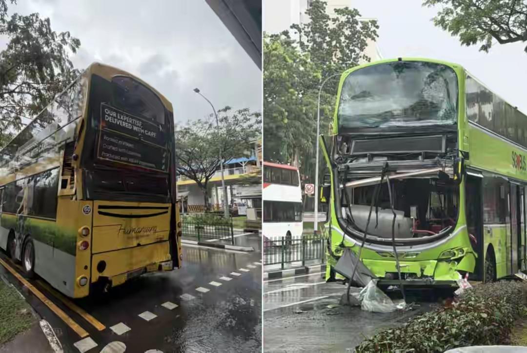 新加坡双层巴士猛撞！44人送医，这安全驾驶不分国界！
 
刚刷到这新闻，直接给我