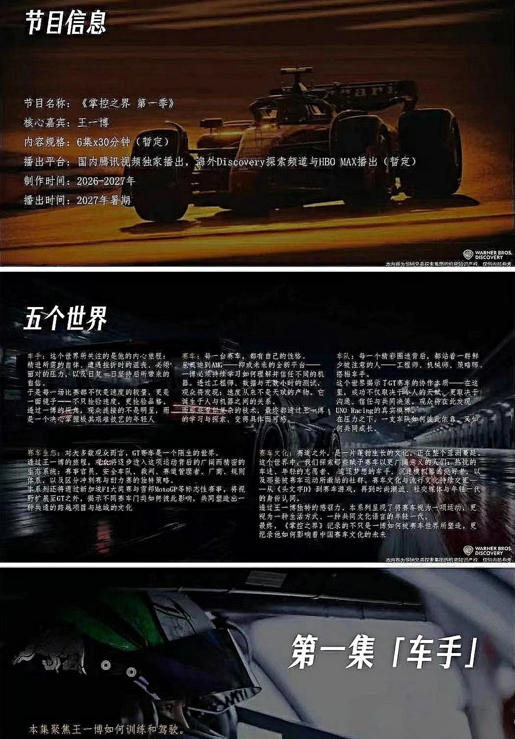 真的要出85赛车手纪录片了！明年暑假播出！好期待啊！！！ ​​​