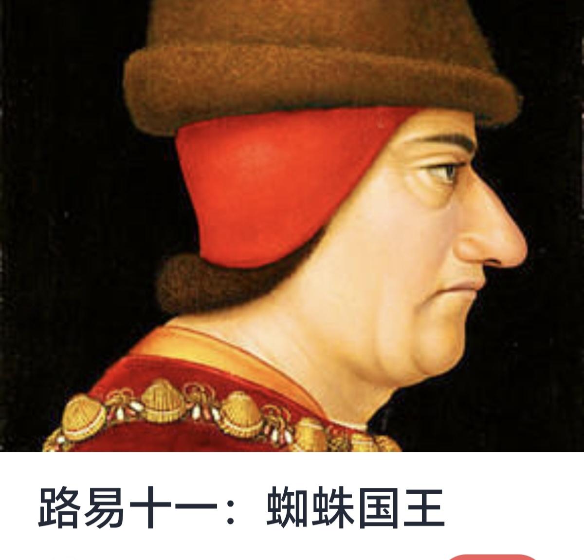 路易十一：蜘蛛国王
路易十一（Louis XI），法国瓦卢瓦王朝的国王，生于14