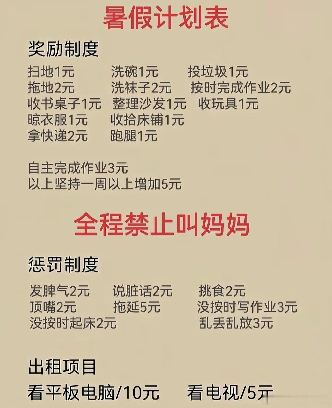 各位妈妈们给孩子的暑假计划你们准备好了嘛～ 