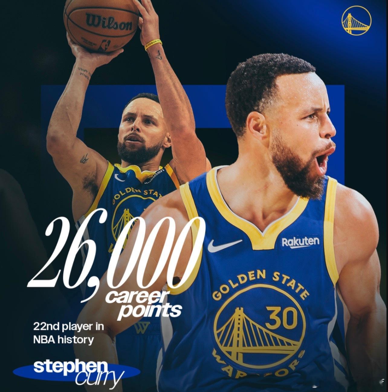 NBA迎来圣诞大战，勇士主场迎战独行侠。第三节一上来，库里飞身挑篮命中，生涯总得