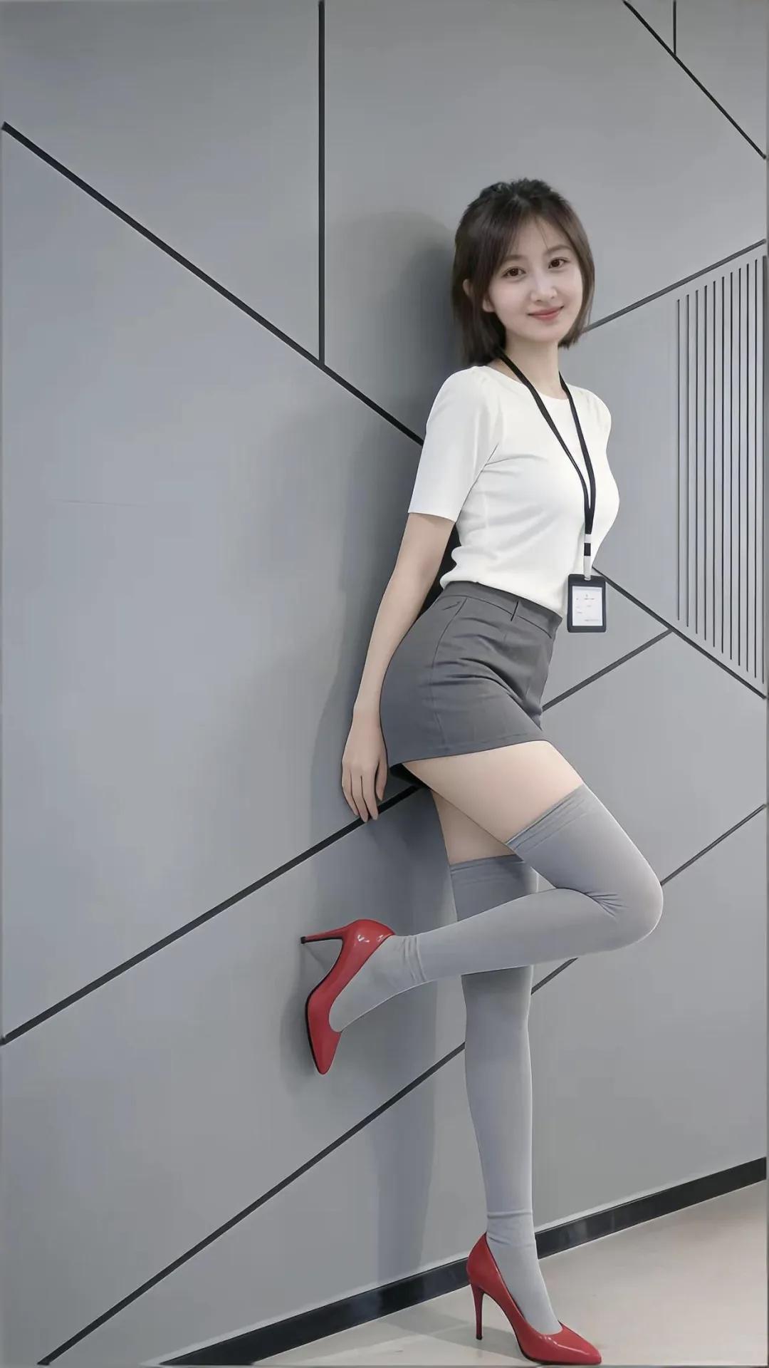 这一身职场穿搭也太绝了！红鞋点睛，又美又飒✨职场高跟穿搭 上班日常高跟鞋 气质工