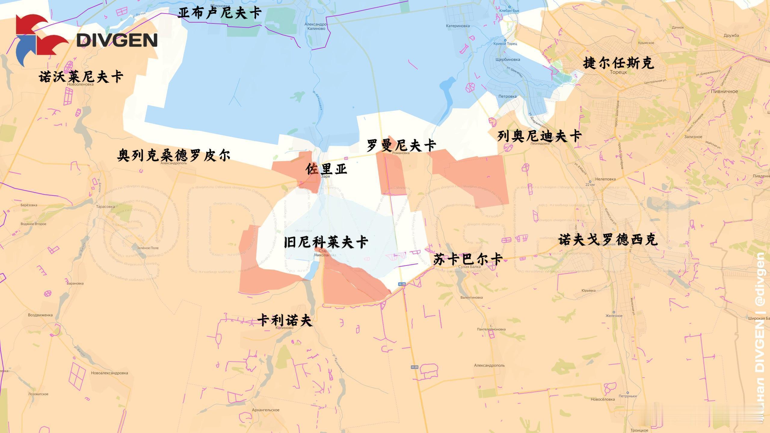 包围圈内的旧尼科莱夫卡已经确认完全解放来源：DIVGEN 🚩 Карта СВ