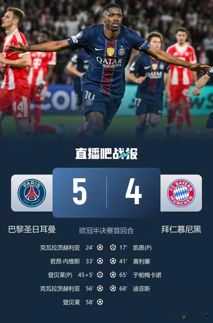 巴黎夜火焚苍穹，欧冠半决赛史诗一战

2026年4月29日夜，王子公园球场如沸腾