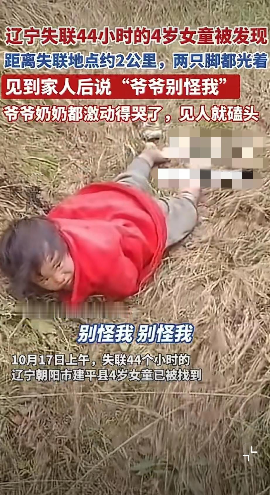 辽宁4岁女童失联48小时获救！红衣服立大功，这1.2万人的搜救太好哭了
 
谁能