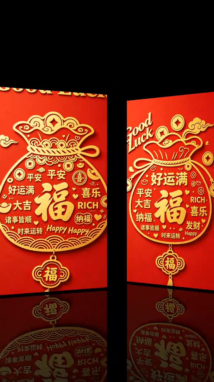 时来运转，好运满，平安喜乐，大吉纳福，诸事皆顺。