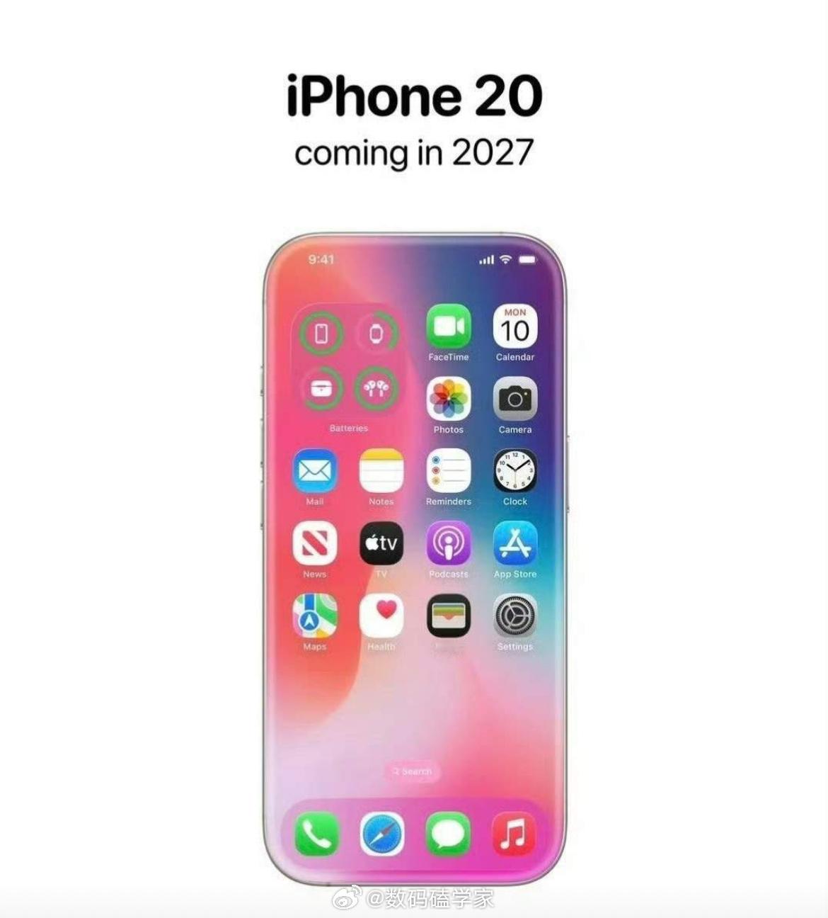 iPhone20爆料看来苹果20周年是真的要搞大动作，供应链消息说iPhone 