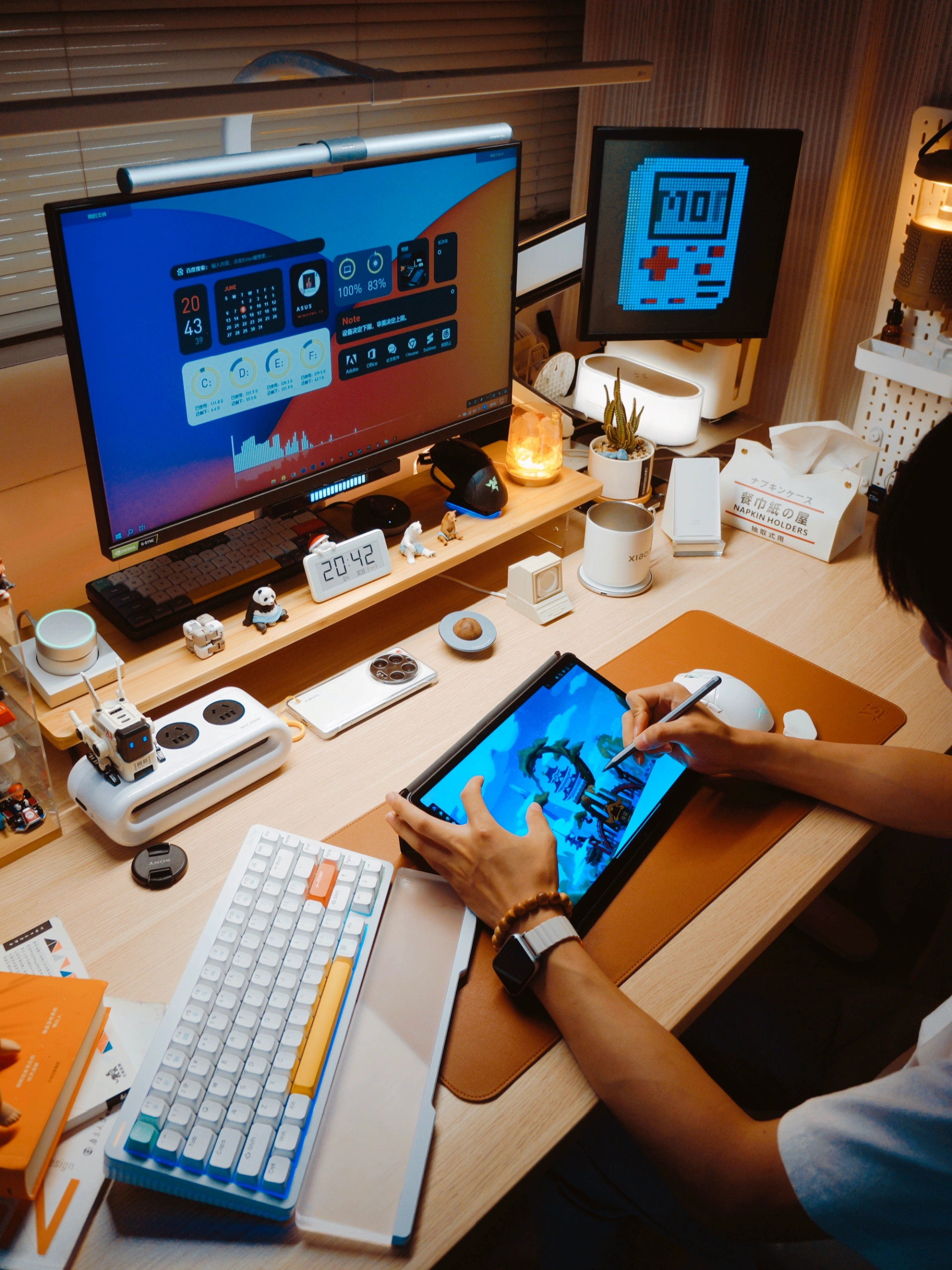 设计师桌面 | 📝学习娱乐大屏享受