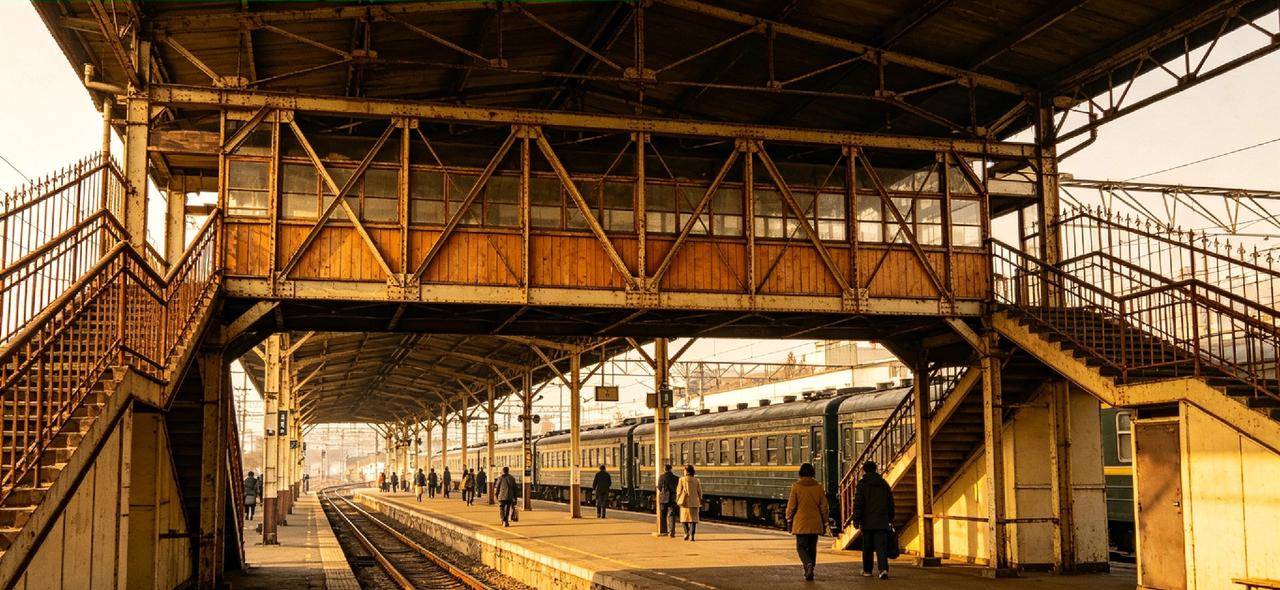 81年我学校毕业，图们火车站里还是老式的天桥

        那年夏天，我攥着