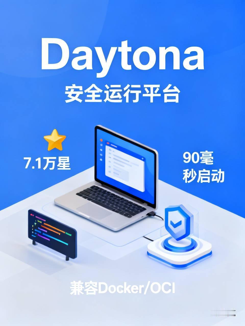 Daytona 是给 AI 写的代码准备的安全运行平台，GitHub 上攒了 7