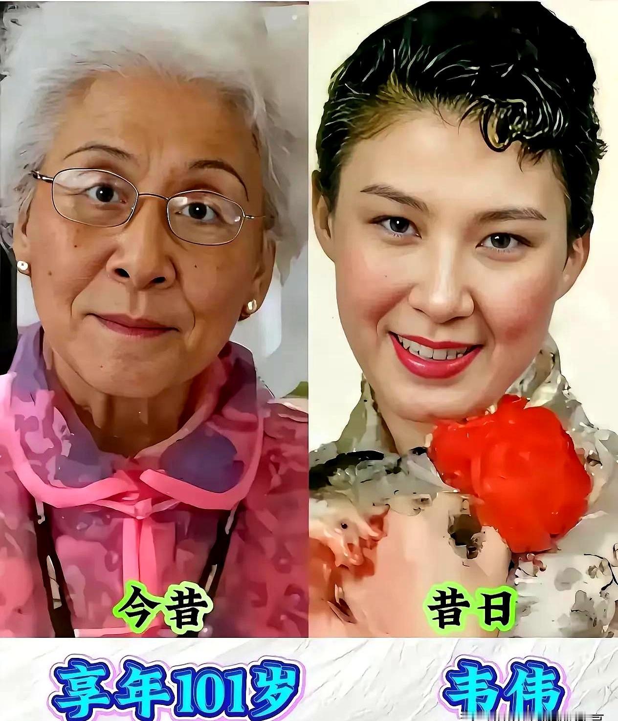 翻到一组老演员的今昔对比照时，屏幕像被拉开了三十年：当年眉眼生光、台词铿锵，如今