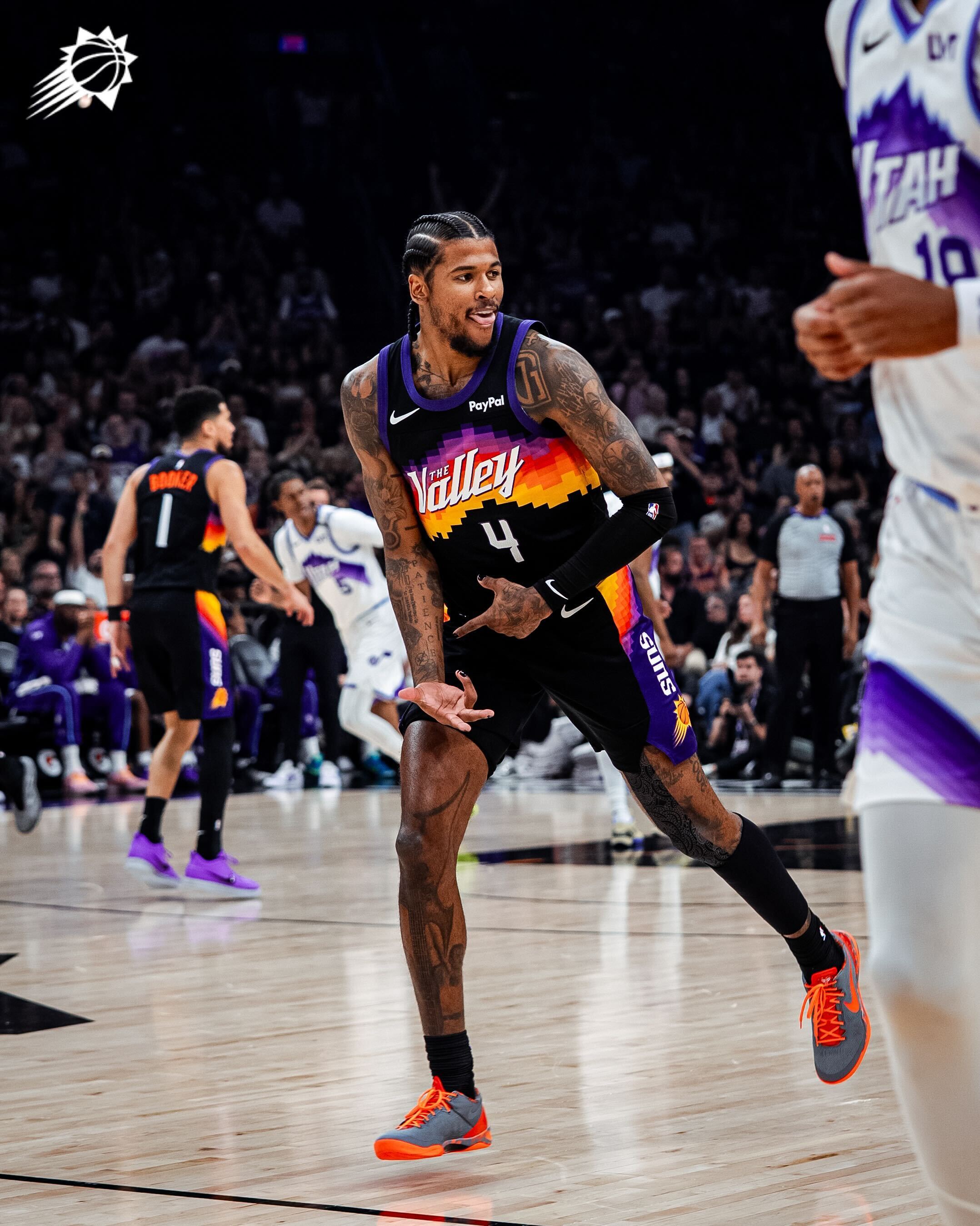 JG 再进三分，分差拉开至7分🔥 对手叫停菲尼克斯太阳 ｜爵士vs太阳