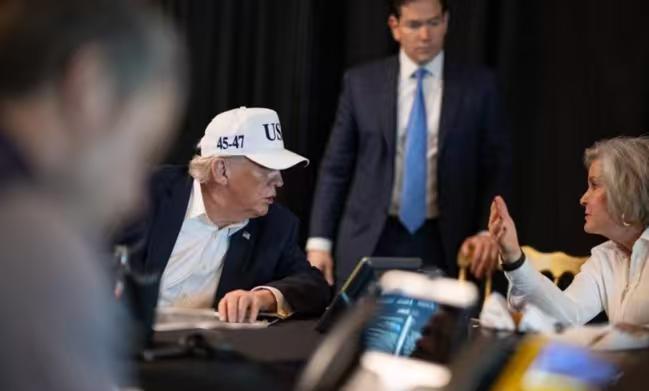 特朗普其实随时都可以宣布美军获得胜利，然后结束冲突。此前，美国方面就表示，总统有