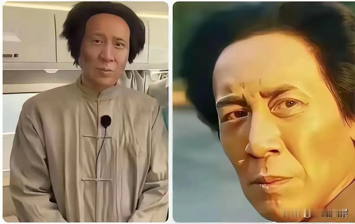 演伟人不是每一个人都可以随便出演的。
这个演员来演伟人，看他的眼神，他的发型，他