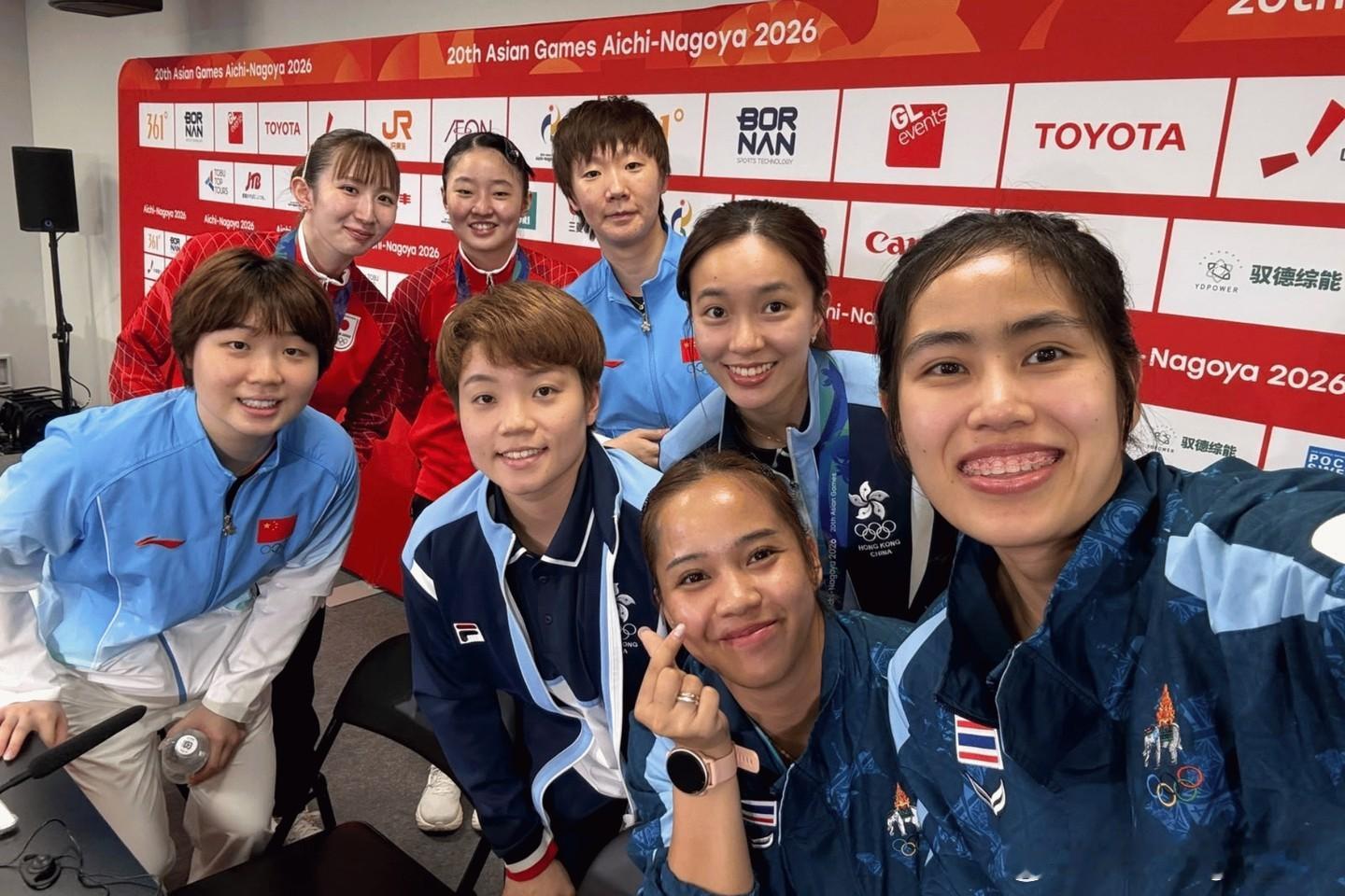 2026爱知·名古屋亚运会 乒乓球项目奖牌选手赛后记者发布会合影📸 ​​​