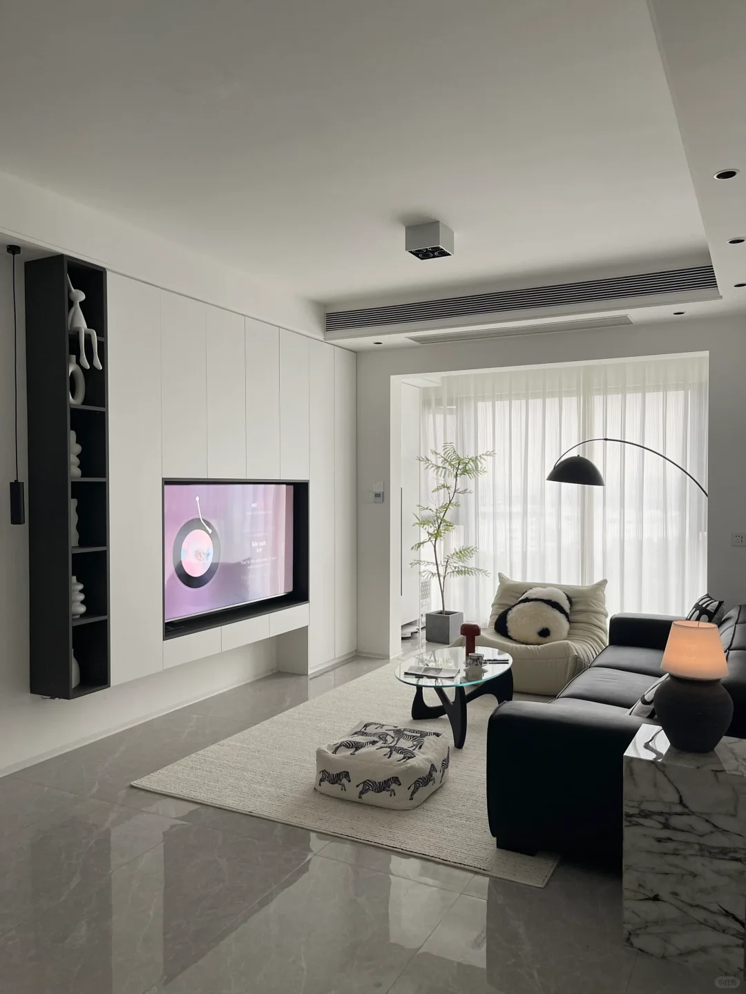 76m²🏠，阴天无滤镜的家，小客厅开间真显大❗️