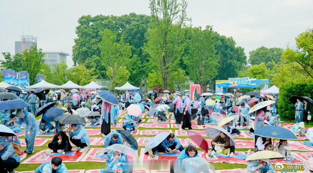 依萍来南京都要嗑两把瓜子再走依萍同款雨天登陆南京，雨势急促氛围感十足，市民们做好