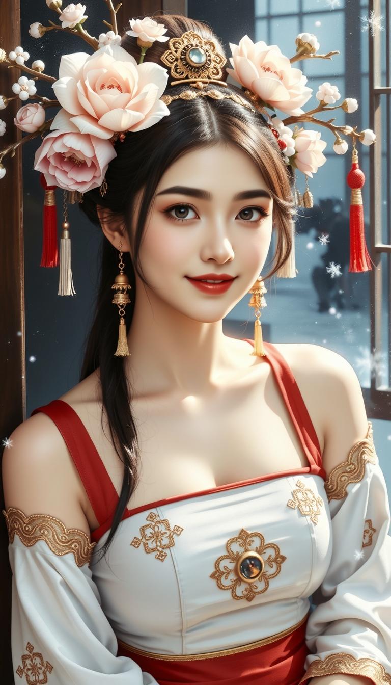 古装美女。生活再糟糕，也不妨碍你变好。早啊