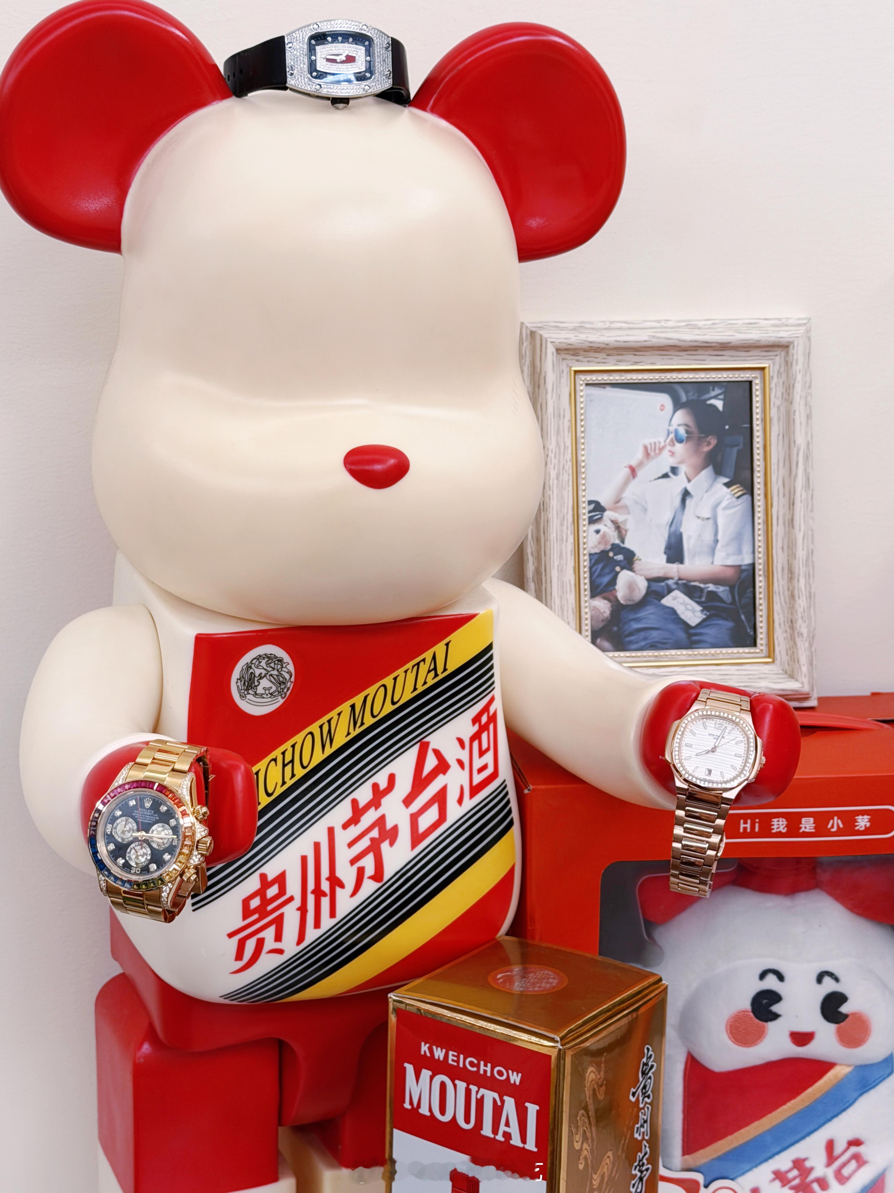 俺滴玩具⌚️大人也要玩玩具劳力士茅台酒理查德米勒百达斐丽