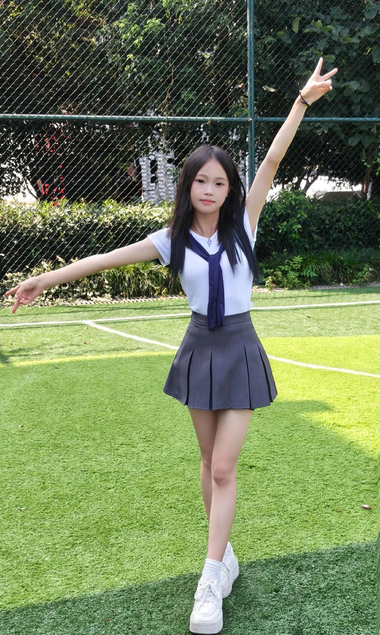 美腿控 美少女 唯美 青春 jk青春感穿搭