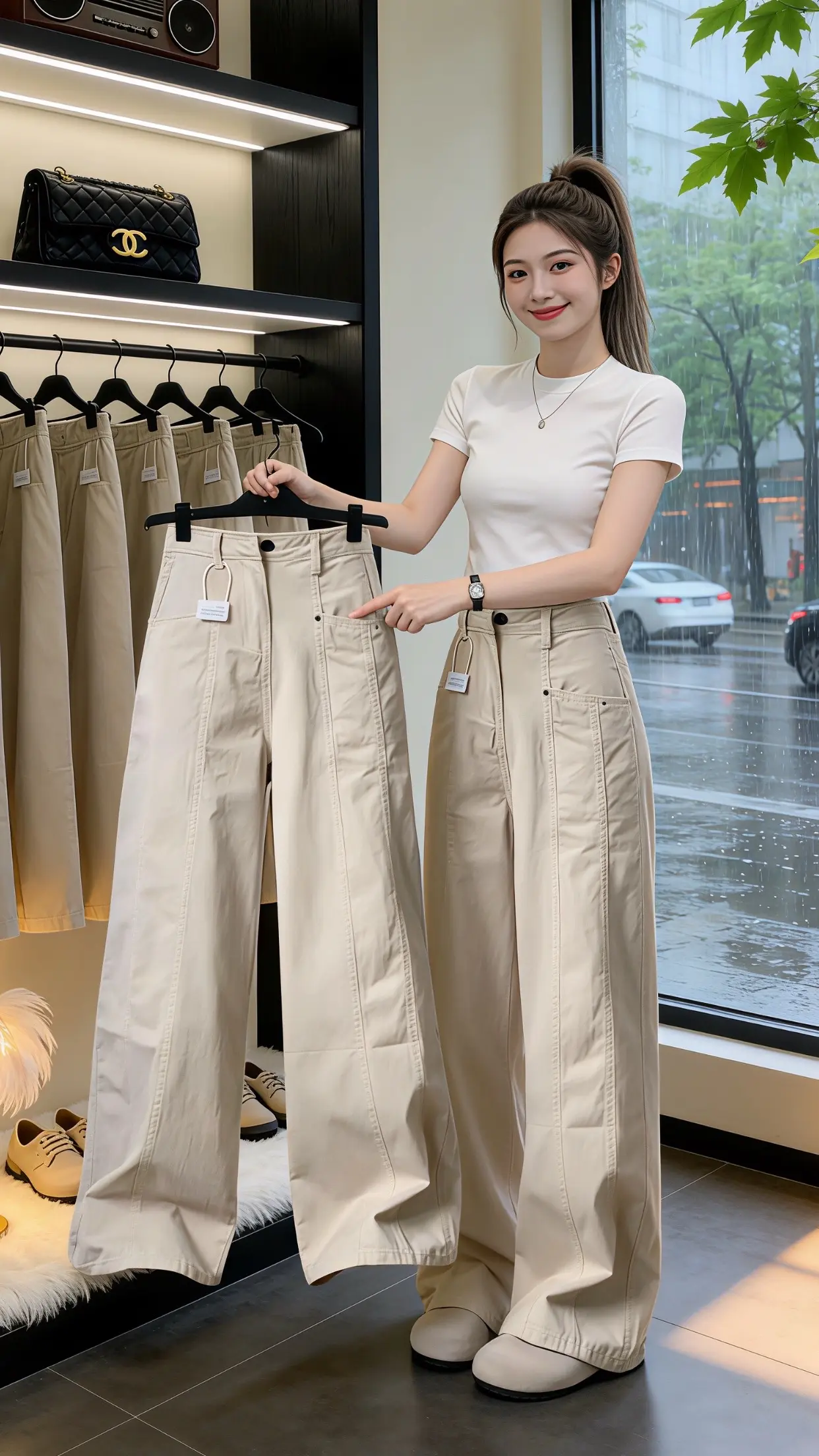 多巴胺女孩穿搭 穿出自己的风格 一眼就爱上的神裤 工装裤女款阔腿裤 早春穿搭