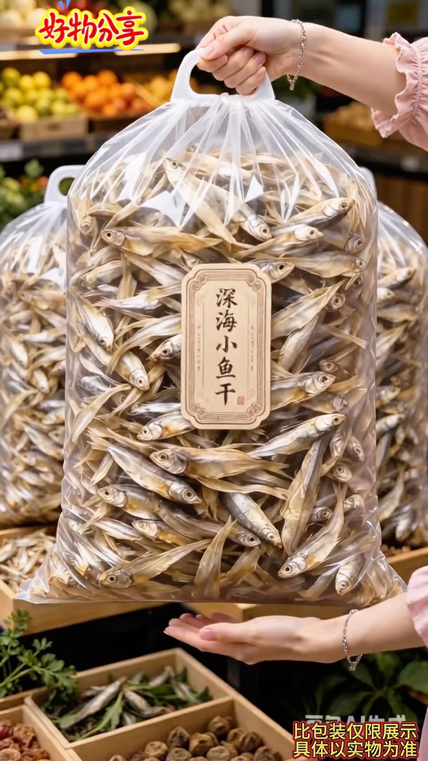 来自深海的鲜味小零食——深海小鱼干🐟精选新鲜海鱼，传统工艺淡干晾晒...