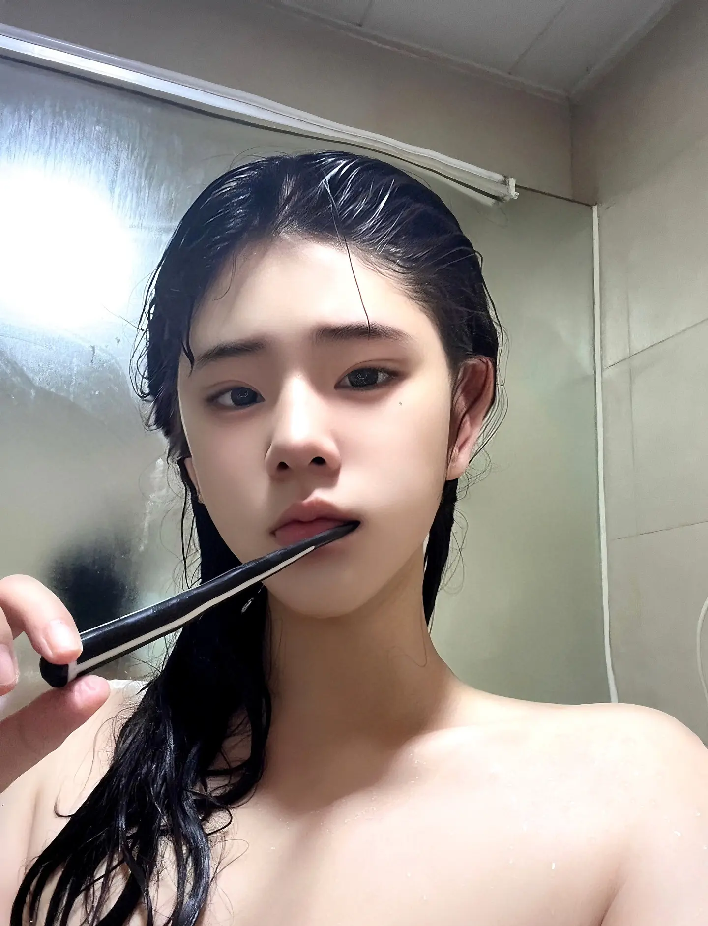 以前总好奇他前女友长什么样 这下好了 照镜子就能看到了