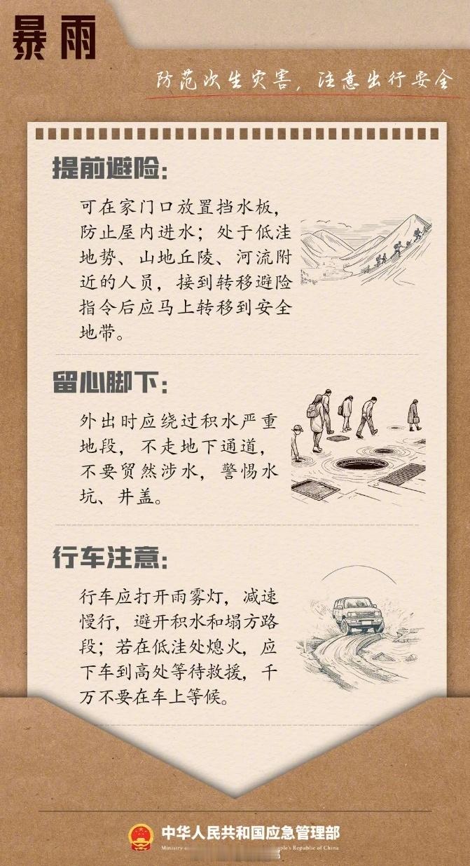 【9图逃生避险清单请收好】地震、暴雨、台风……灾害无情，但正确的逃生避险方法是我