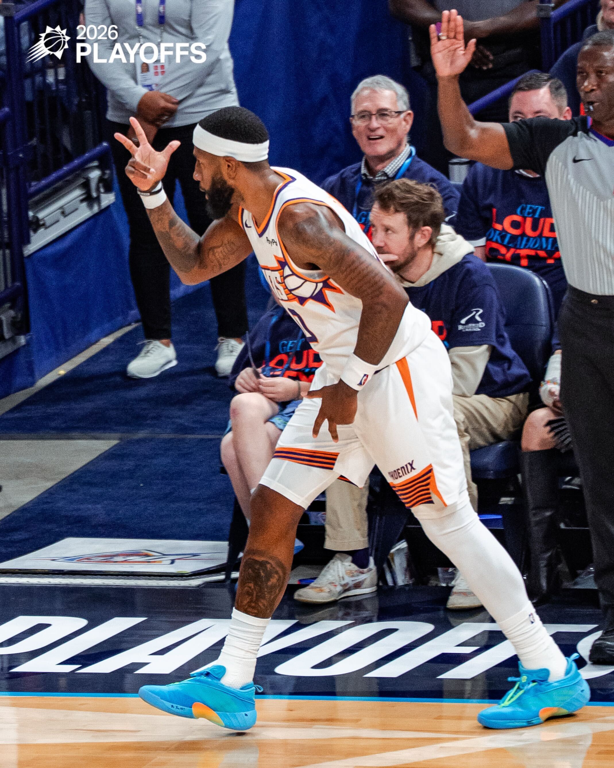 📊奥尼尔本场数据：16分9篮板4助攻2抢断命中率80% 全队最高！菲尼克斯太阳