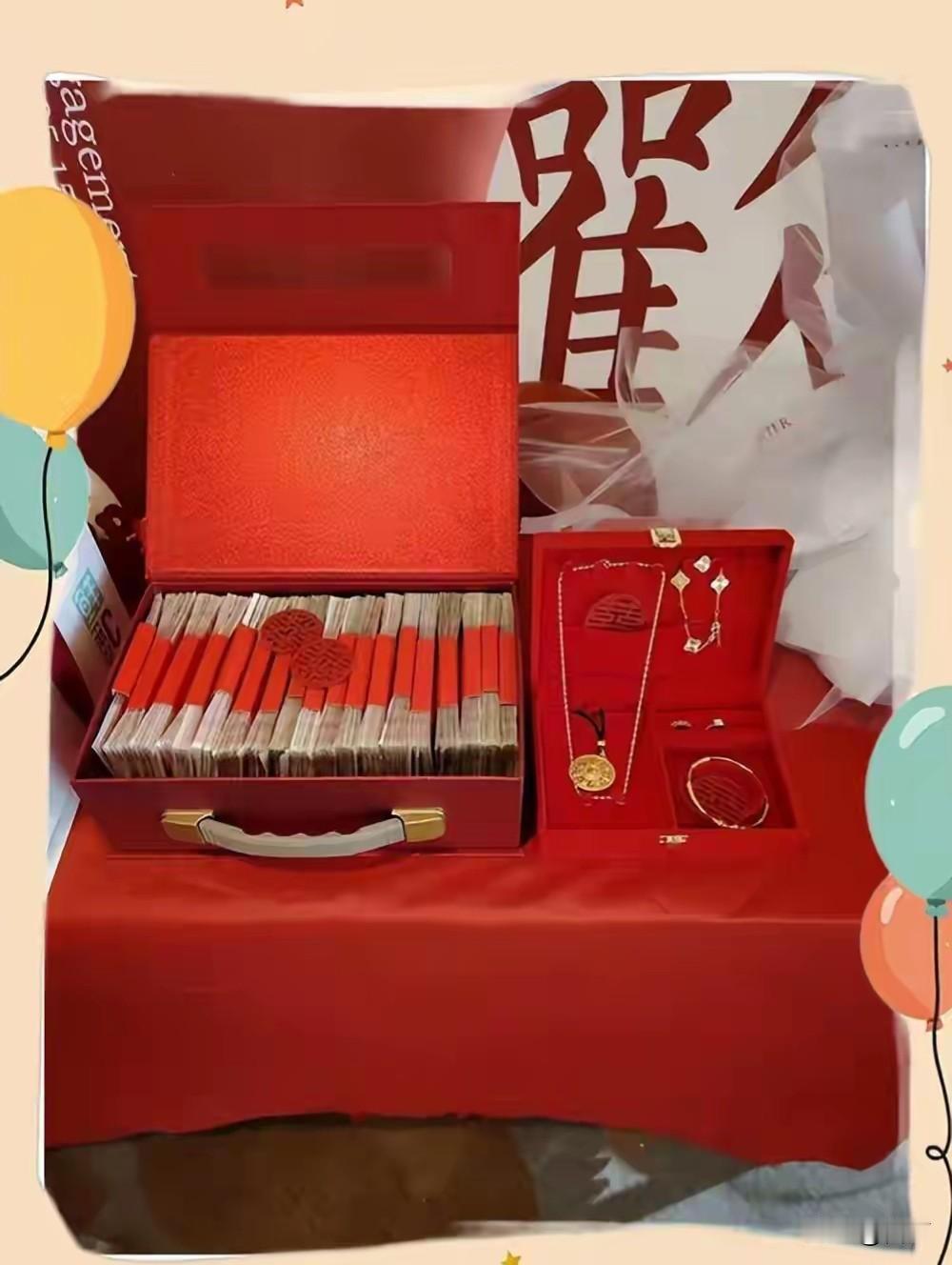 江西女子聘金收了78万，
订婚后和男方闹掰，分手后只退给了男方52万9，和男方同